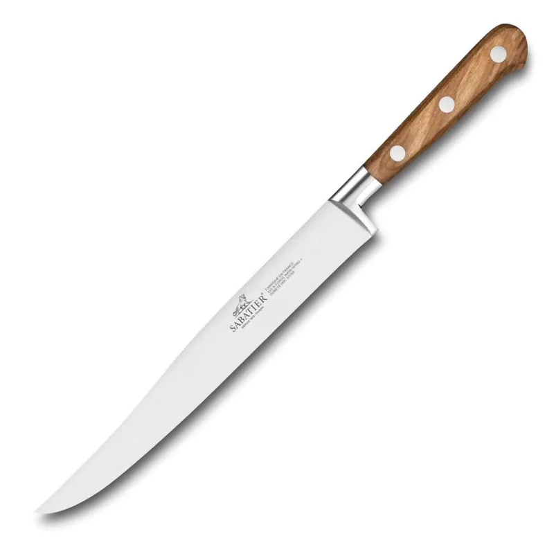 Nowy Nóż do mięsa IDEAL PROVENCAO 20 cm, nity ze stali nierdzewnej, brązowy, Lion Sabatier