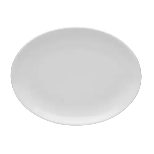 Wyprzedaż LUBIANA BOSS Półmisek Owalny Na Przekąski 22 cm Biały Porcelana Biała