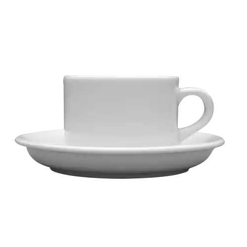 LUBIANA AMERYKA Filiżanka Ze Spodkiem Do Kawy Herbaty Biała 190 ml 15 cm Sprawdź teraz