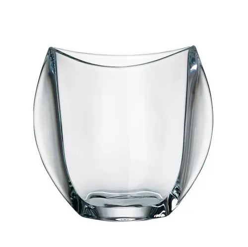 BOHEMIA ORBIT Wazon Szklany Na Kwiaty 18 cm Nowoczesny Flakon Dekoracyjny Oferta czasowa