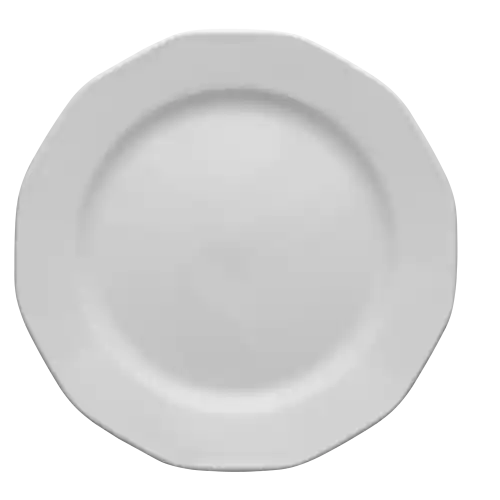 LUBIANA MERKURY Talerz Deserowy Płytki 1 Szt. Biały Porcelana Talerze 21 cm Zamów teraz