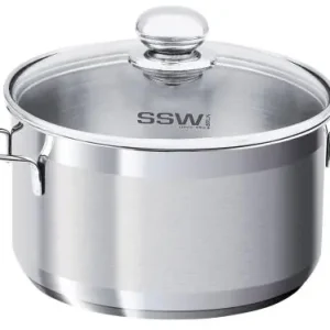 Garnek nierdzewny z pokrywką CITY 20 cm/3.6 l SSW Tani