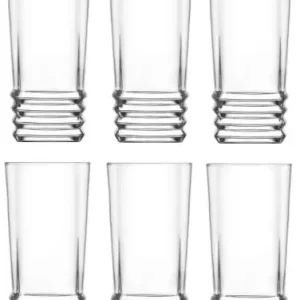 LAV ELEGAN Zestaw 6 Szklanek Do Napojów Drinków Komplet SZKLANKI 335 ml Tylko dziś