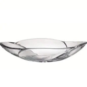 BOHEMIA GLOBUS Salaterka Szklana na Przekąski Miska Półmisek 33 cm Oferta czasowa