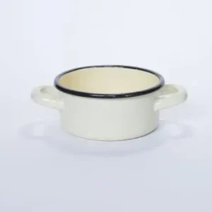 Rondel emaliowany kremowy z uchami 16 cm Elo Pol Oferta