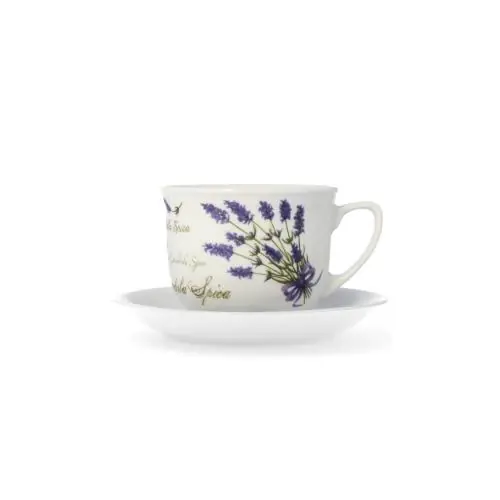 Kubek ze spodkiem Wiedeń Lawenda Lubiana 300 ml/16 cm Ekspresowa dostawa