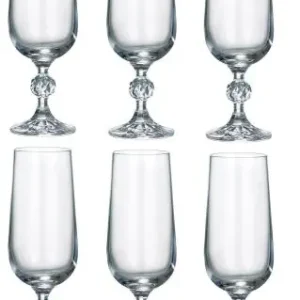 Wyprzedaż BOHEMIA Kieliszki Komplet 6 szt. Kieliszków Do Szampana 6 x 180 ml