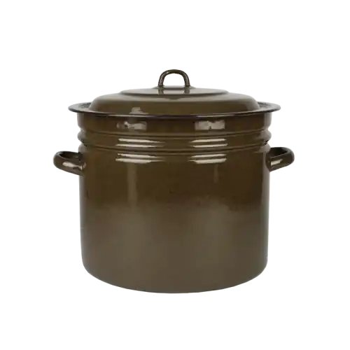 Garnek emaliowany XXL na rosół Emalia Rybnik 40 cm/40 l Promocja