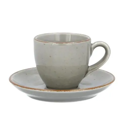 LUBIANA ART Filiżanka Ze Spodkiem Zestaw Do Kawy Espresso 80 ml / 12 cm Najlepsza cena