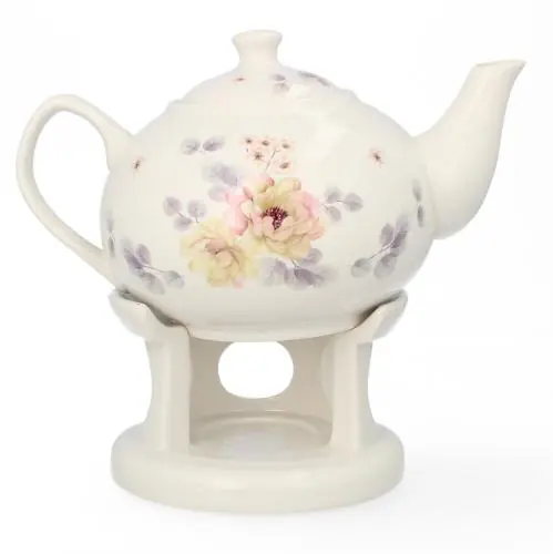 Ekspresowa dostawa LIVELLO Czajnik dzbanek imbryk porcelanowy z podgrzewaczem herbatę 1000 ML