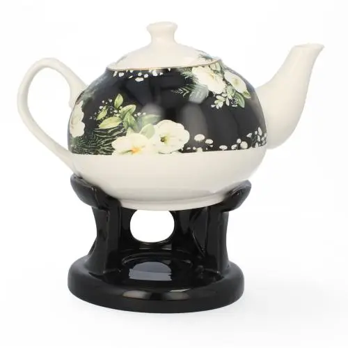 LIVELLO Czajnik dzbanek imbryk porcelanowy z podgrzewaczem 1000 ML Oferta czasowa