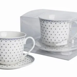 LIVELLO FILIŻANKA JUMBO DO KAWY HERBATY ZESTAW ZE SPODKIEM 400 ML / 15,5 CM Hit cenowy
