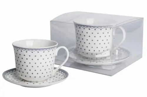 LIVELLO FILIŻANKA JUMBO DO KAWY HERBATY ZESTAW ZE SPODKIEM 400 ML / 15,5 CM Hit cenowy
