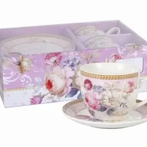 2 x Filiżanka Ze Spodkiem Do Kawy 250 ml Zestaw Kawowy Porcelana Livello Oferta limitowana
