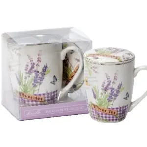 LIVELLO Kubek porcelanowy z metalowym zaparzaczem 350 ML Tylko do końca tygodnia