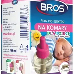 Bezpieczne zakupy Płyn na komary Bros Elektro dla dzieci od 1 roku życia 40ml