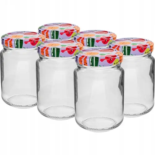 Nie przegap Słoik szklany z zakrętką TO fi53 156ml - 6 szt