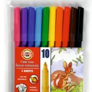 Flamastry zmywalne szkolne pisaki 10 kolorów Oferta czasowa