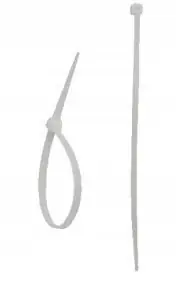 Opaski zaciskowe mocne białe 4,8 x 200 mm 100 szt Łatwy zwrot