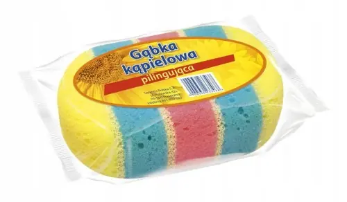 Ograniczona ilość Gąbka kąpielowa pilingująca delikatna owalna