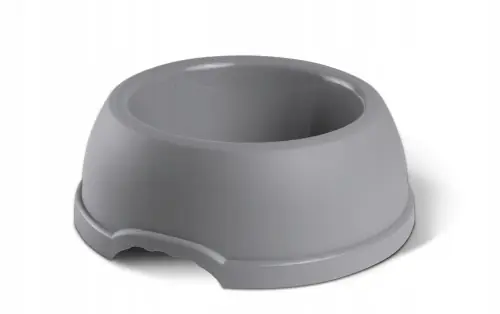 Premium Miska dla zwierząt plastikowa szara 3 L