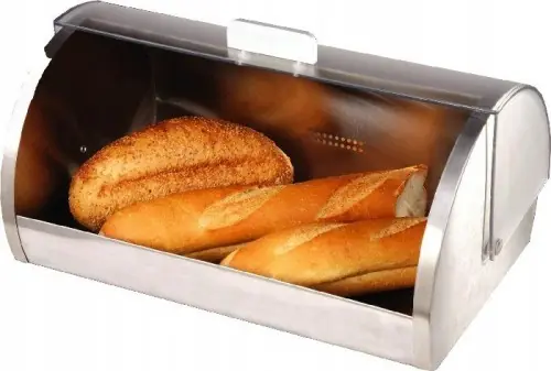 Chlebak nierdzewny stalowy na pieczywo 39 cm Szybka dostawa