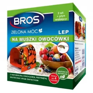 Wyjątkowa oferta Środek wabiący muszki owocówki z płynem Bros 2 sztuki