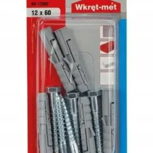 Kołki rozporowe 12x100mm z wkrętem z łbem sześciokątnym 3szt Zniżka