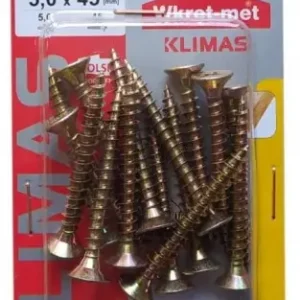 Bestseller Wkręty hartowane do drewna 5x45mm 15szt PZ2 złote