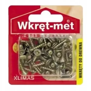 Wkręty hartowane do drewna 3x16mm 60szt PZ2 złote Okazja