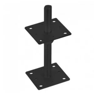 Podstawa słupa M24 100x250x4mm czarna Okazja