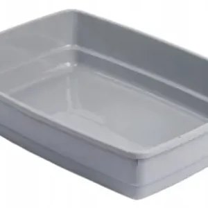 Kuweta otwarta dla kota 42x33x11cm szara Ograniczona ilość