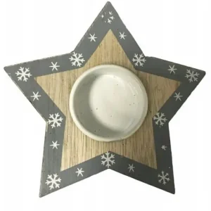 Świecznik świąteczny na tealight 13 cm Zniżka
