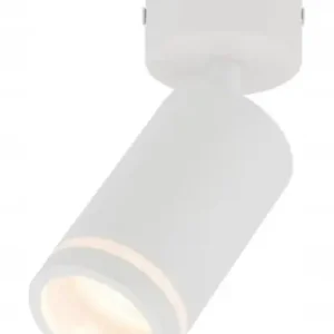 Lampa sufitowa biała GU10 Pojedynczy reflektor natynkowy z ruchomym spotem Oferta