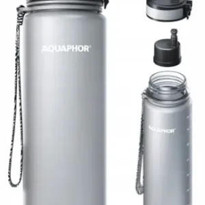 Sprawdź teraz Butelka filtrująca AQUAPHOR + 1 wkład filtrujący do wody 0,8 L szara