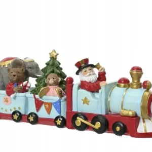 Figurka świąteczna ciuchcia tworzywo sztuczne 28x11cm 1szt Bestseller