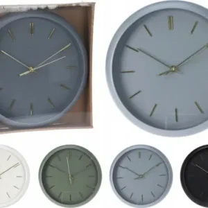 Ograniczona ilość Zegar ścienny okrągły nowoczesny bez cyfr różne kolory 30cm 1szt