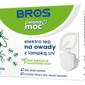 Bros Zielona Moc elektro lep na owady z lampką UV urządzenie + 2 wkłady Okazja
