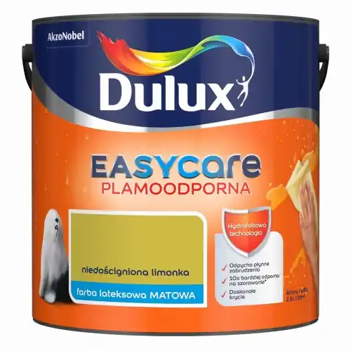 Zamów dziś Dulux EasyCare farba lateksowa ścienna Niedościgniona Limonka mat 2,5L