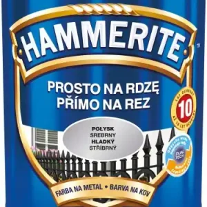 Hammerite Prosto Na Rdzę farba do metalu Srebrny Połysk 0,7L Tani