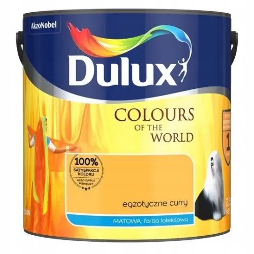 Dulux Kolory Świata farba lateksowa ścienna Egzotyczne Curry mat 2,5L Najlepsza cena