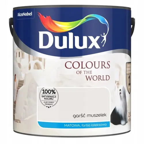 Popularny Dulux Kolory Świata farba lateksowa ścienna Garść Muszelek mat 5L