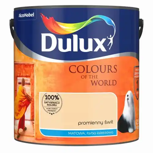 Dulux Kolory Świata farba lateksowa ścienna Promienny Świt mat 2,5L Niska cena