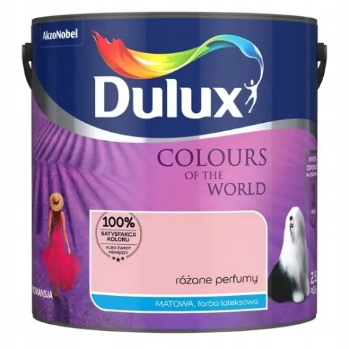 Promocja Dulux Kolory Świata farba lateksowa ścienna Różane Perfumy mat 2,5L