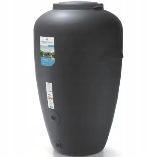 Darmowy zwrot Zbiornik na deszczówkę Aquacan styl amfory antracyt 440L 82x130cm