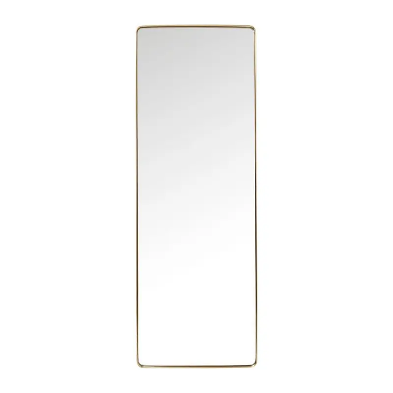 Super okazja Lustro Curve Rectangular Brass 200x70cm Kare