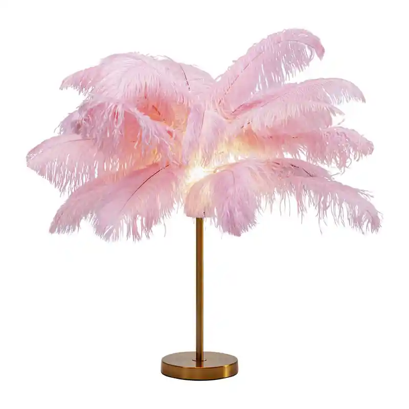 Zamów dziś Lampa stołowa Feather Palm Pink 60cm