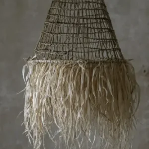 Wyjątkowa oferta Klosz z trawy morskiej boho FRINGE I Bally Hands