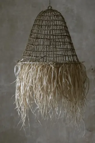 Wyjątkowa oferta Klosz z trawy morskiej boho FRINGE I Bally Hands