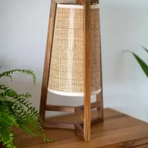 Bestseller Lampa z drewna teakowego i rattanu TEMPEL I Bally Hands